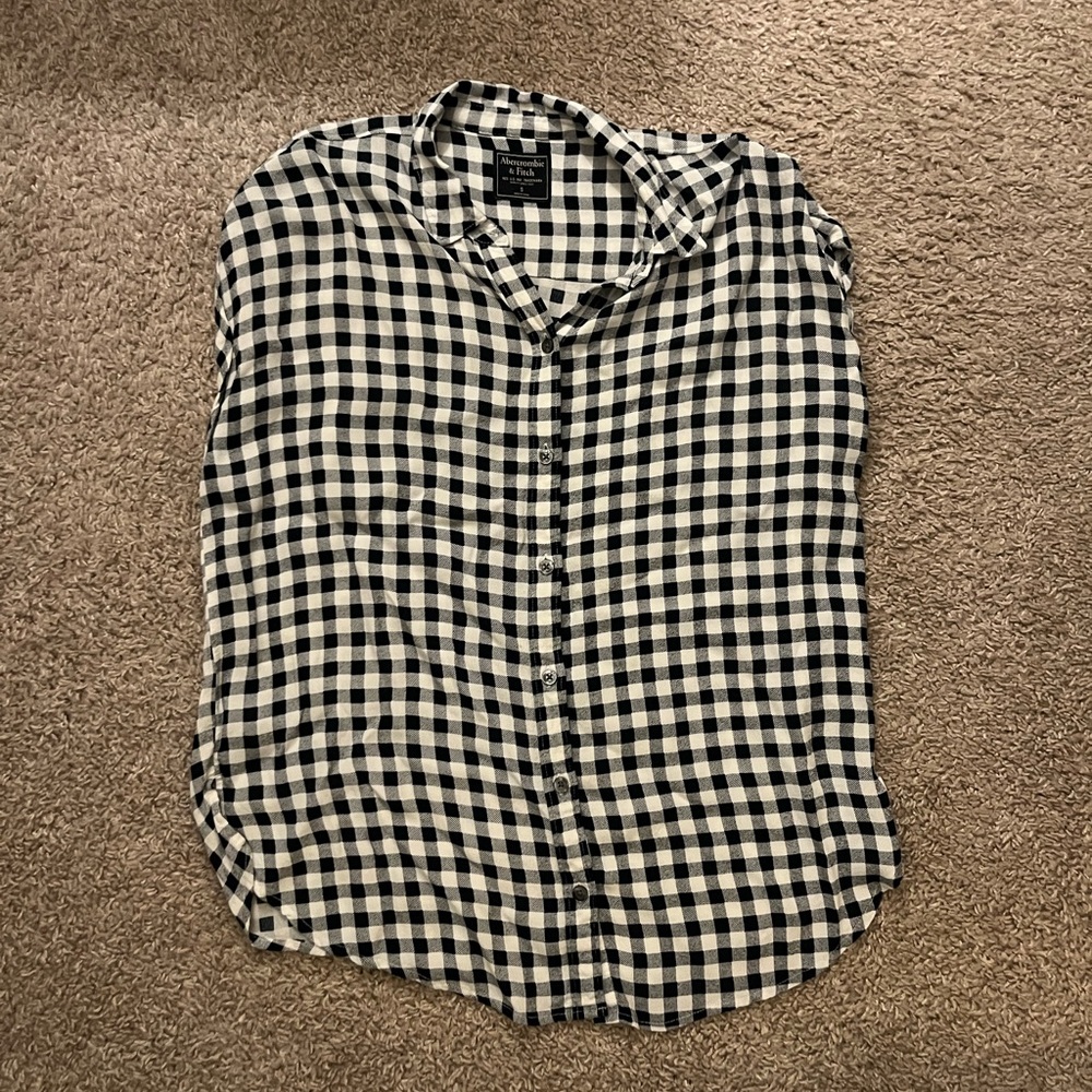 Oversized sleeveless button-up from Abercrombie & Fitch